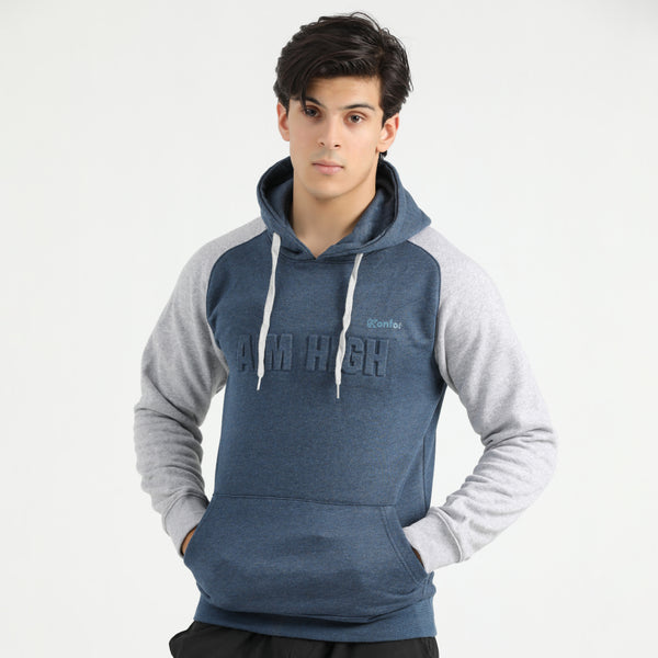 Thrive Tempoblue and gray  Hoodie for man by konfor 