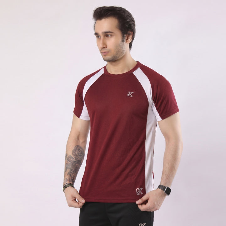 Tennis Mehroon T-Shirt