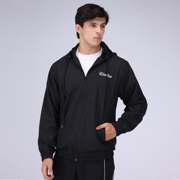 Vellark wind-breaker for men, lightweight parachute sports jacket.
