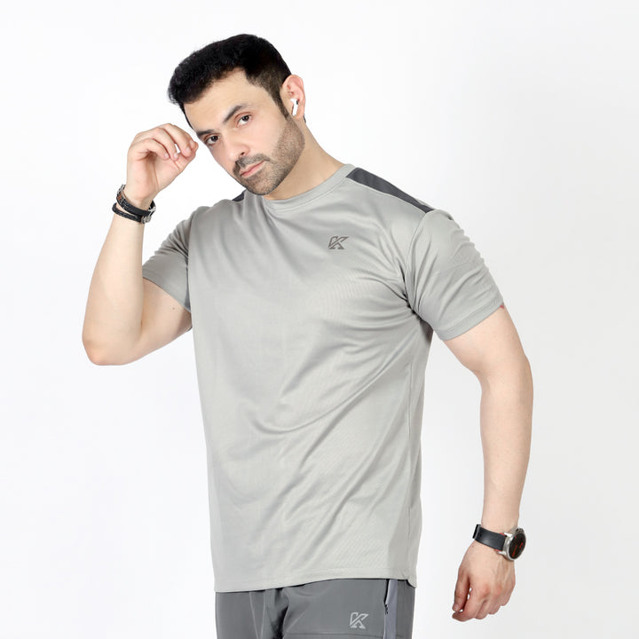 Warm Grey T-Shirt for men, minimal everyday wear.
