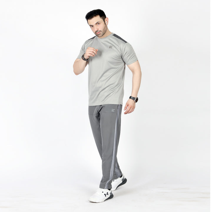 Warm Grey T-Shirt for men, minimal everyday wear.