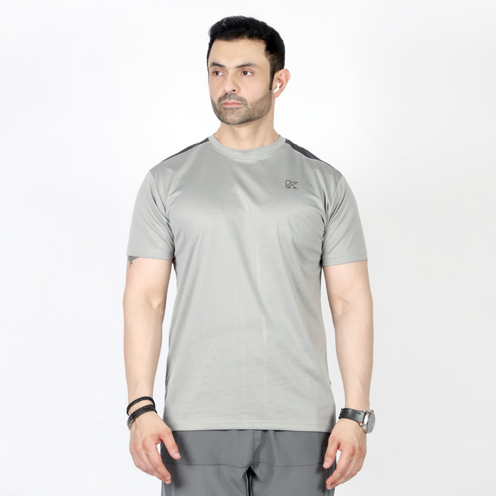 Warm Grey T-Shirt for men, minimal everyday wear.