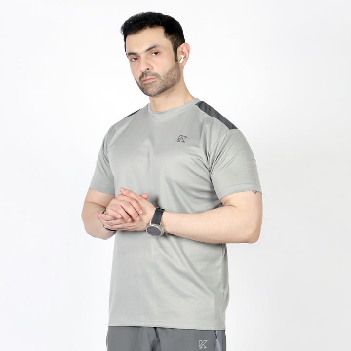 Warm Grey T-Shirt for men, minimal everyday wear.
