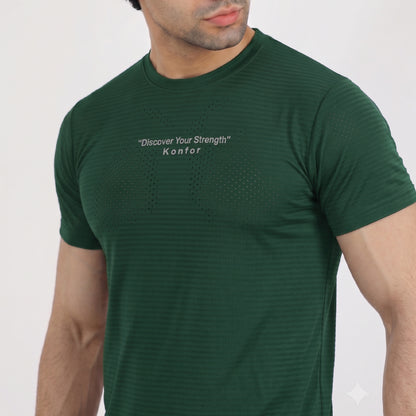 Discover Box Mesh Green T-Shirt