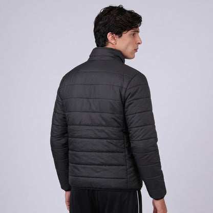 Togs Black Full Sleeve Puffer Jacket