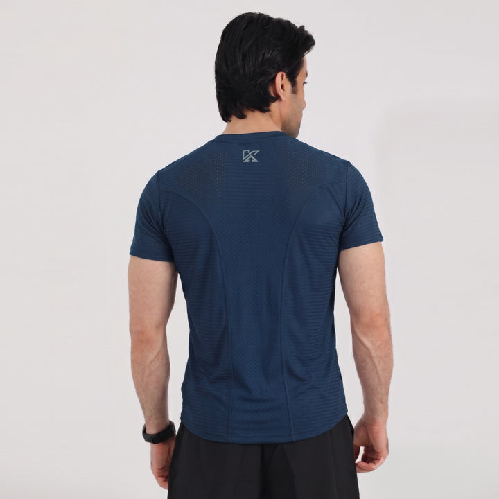 Discover Box Mesh Blue T-Shirt