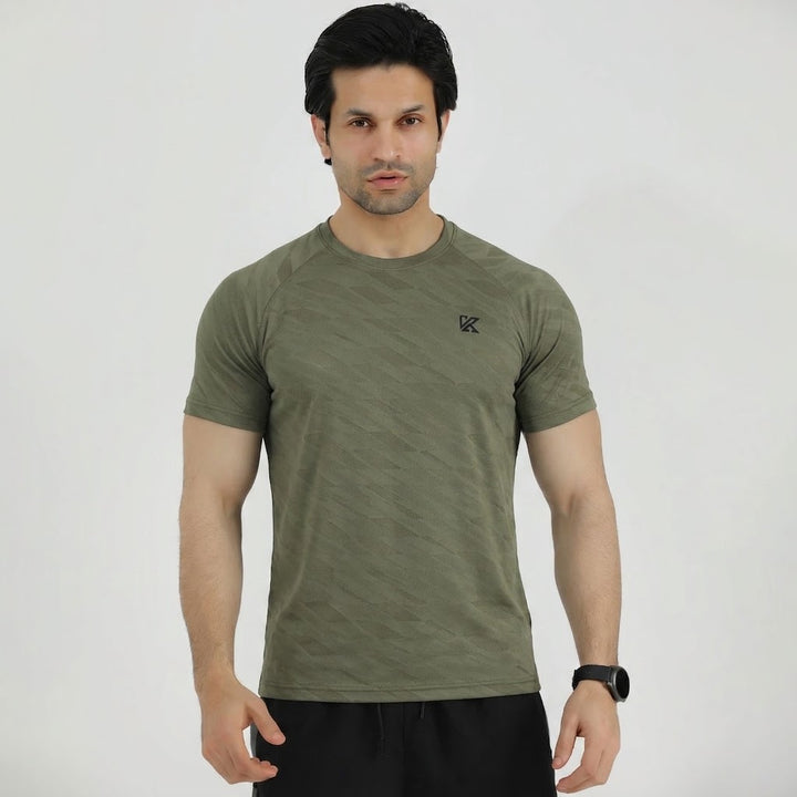 Terox Geometric Mesh Axolotl T-Shirt for Men