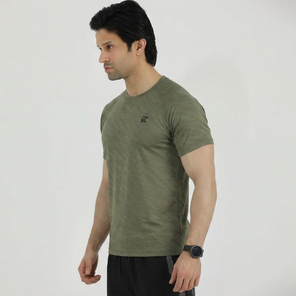 Terox Geometric Mesh Axolotl T-Shirt for Men
