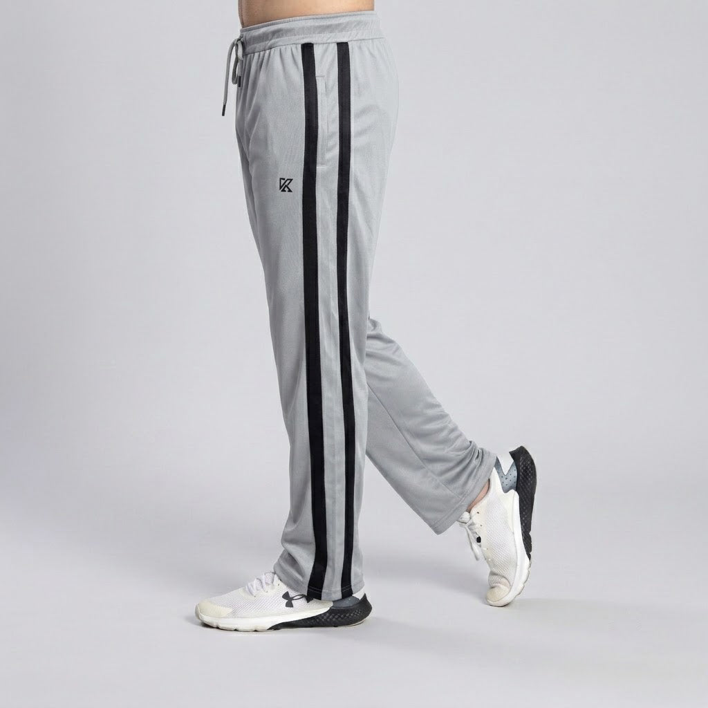 Hustle Sliver Grey Baggy Trouser