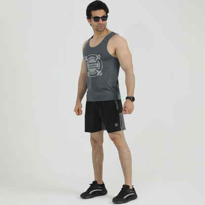Athletic gray Gym Tanktop for man by konfor  