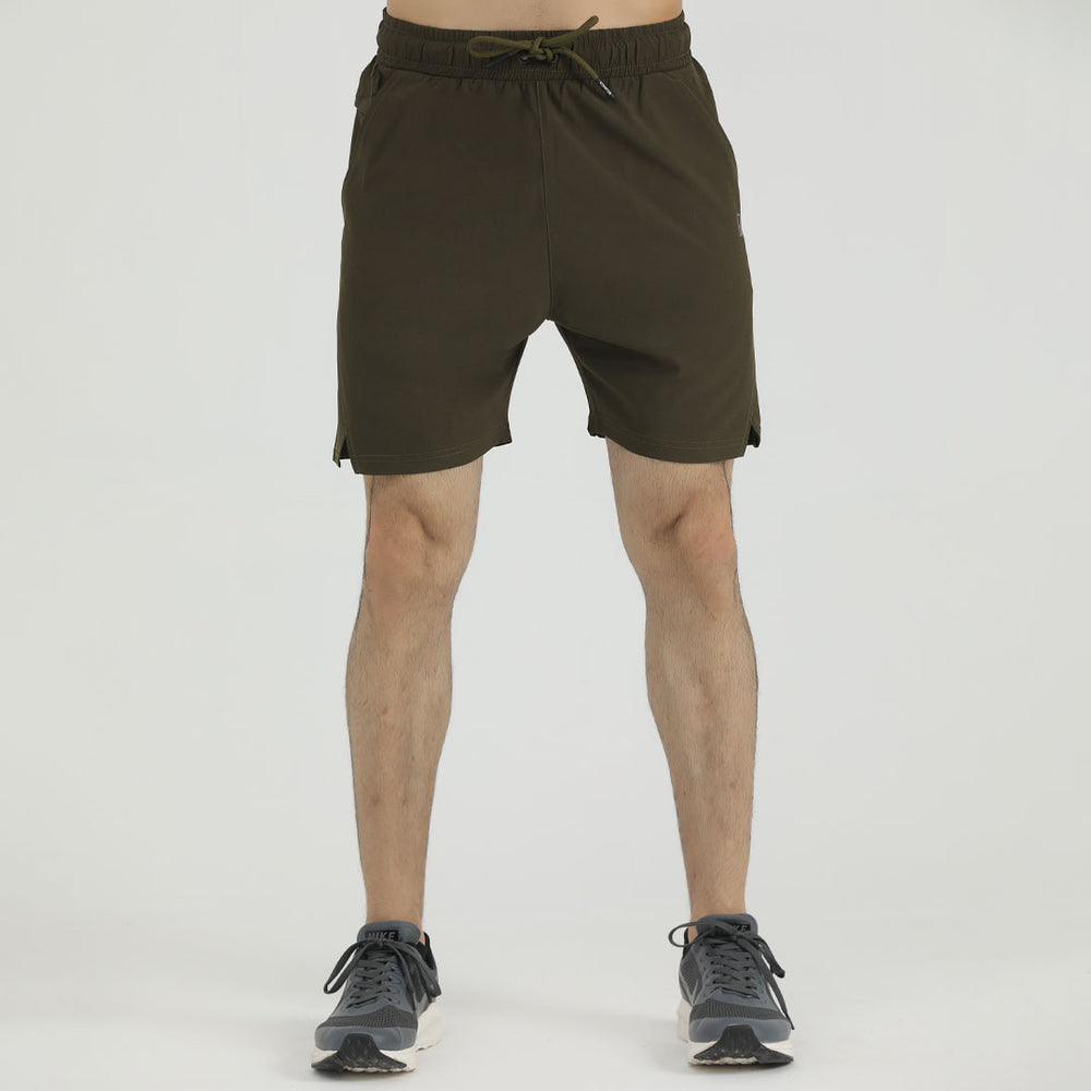 Bullets Premium olive  Micro Stretch Shorts for man by konfor 