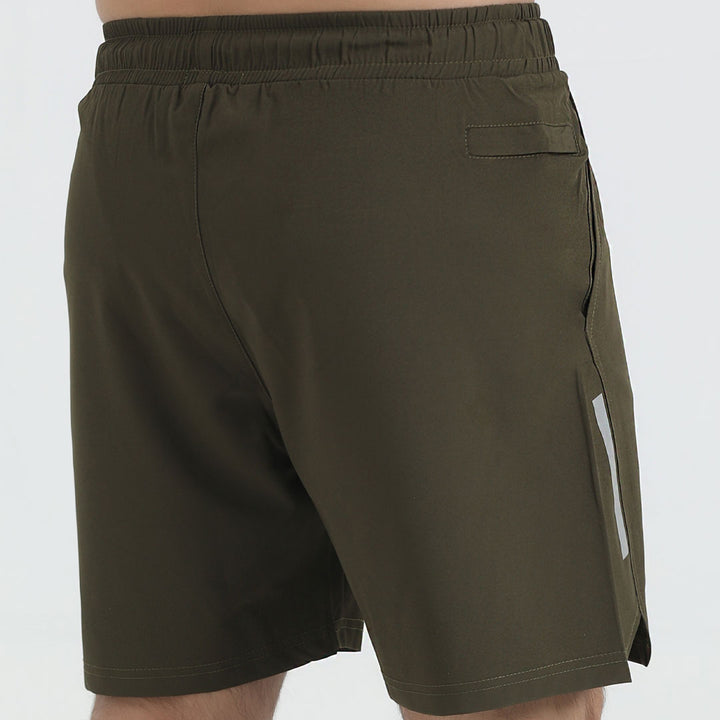 Bullets Premium olive  Micro Stretch Shorts for man by konfor 