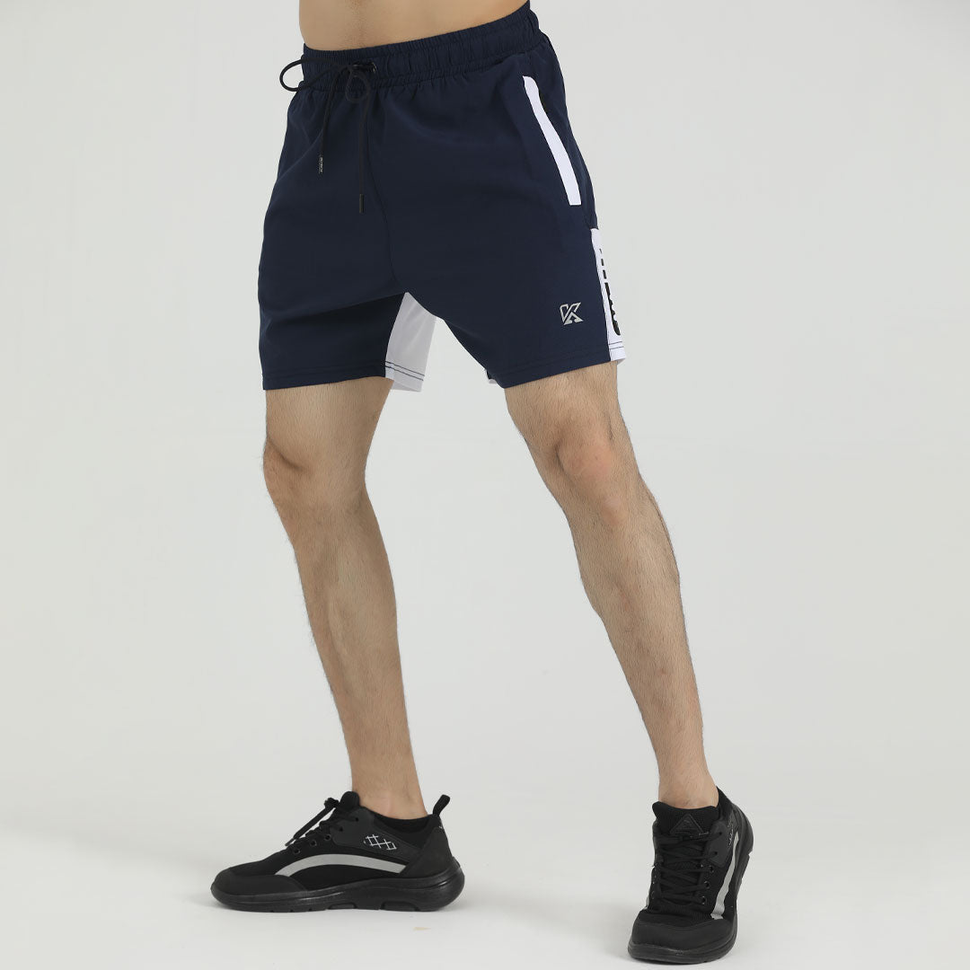  Complexion Blue and white Premium Micro Stretch Shorts for man by konfor  1