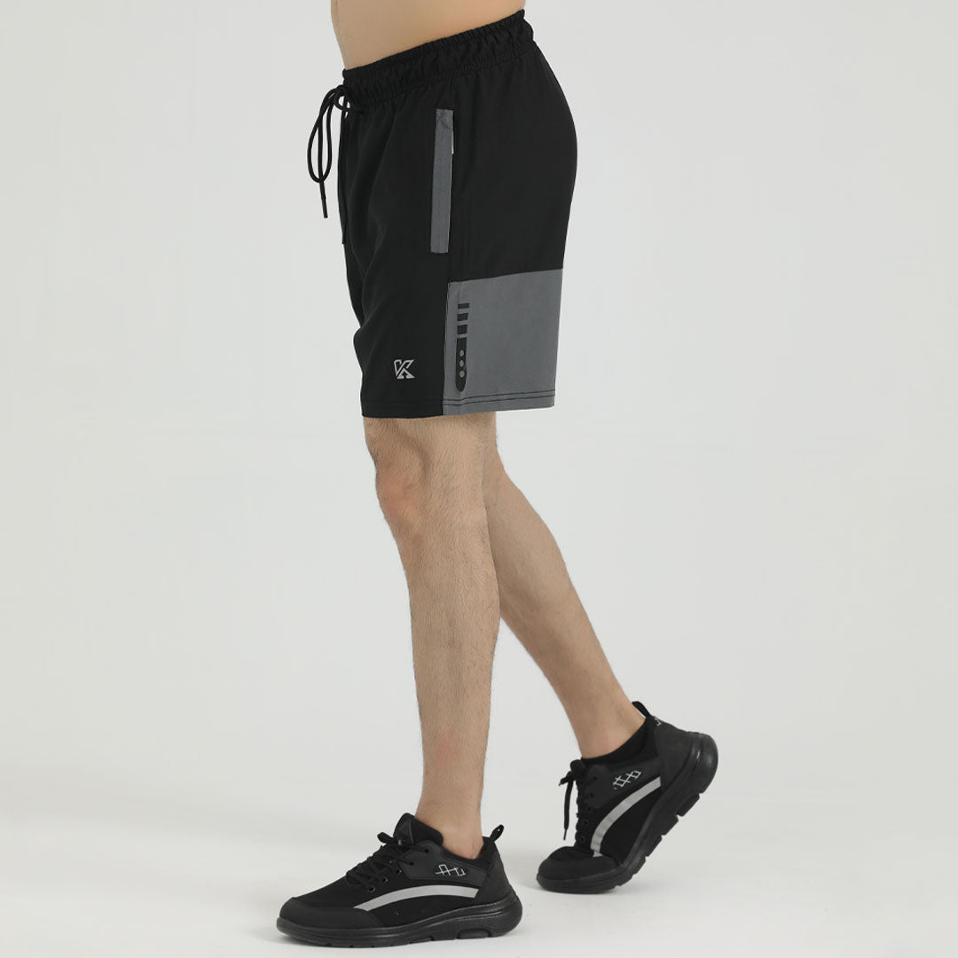  Complexion Premium Black and gray Micro Stretch  Shorts for man by konfor