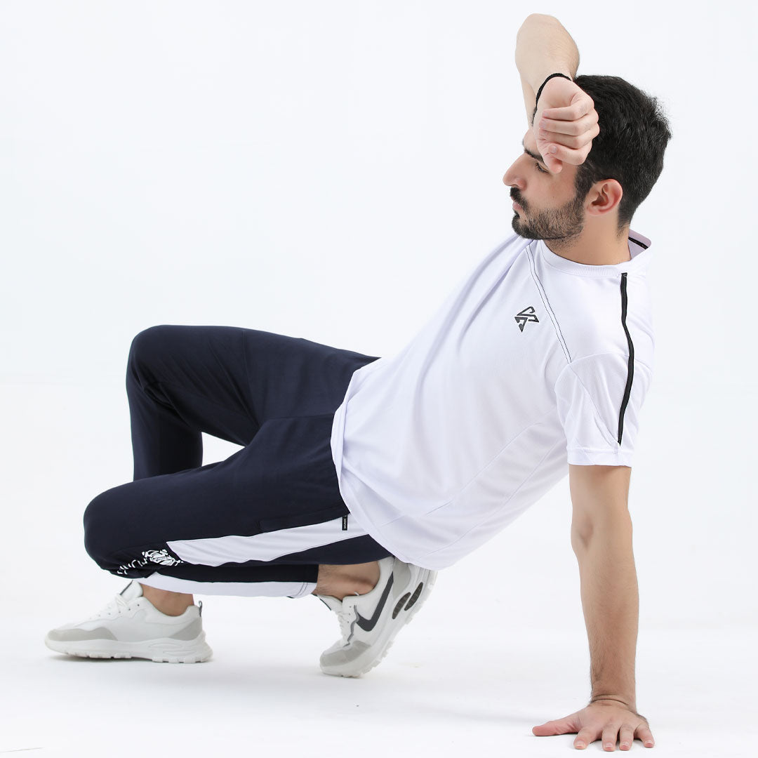 ENERGY White Mesh  dry fit T-Shirt for man by konfor