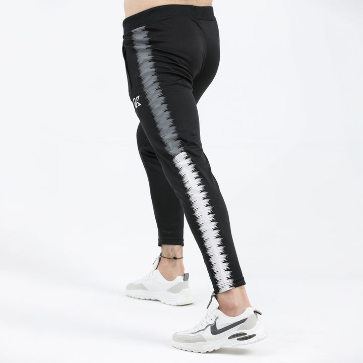 Excelloid black and gray whit print DRI-FIT Trouser for man by konfor 