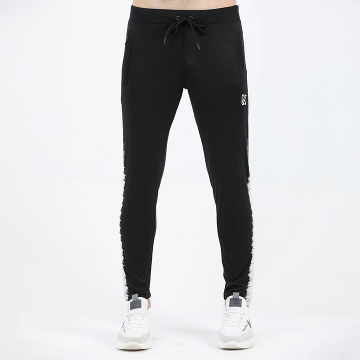 Excelloid black and gray whit print DRI-FIT Trouser for man by konfor 