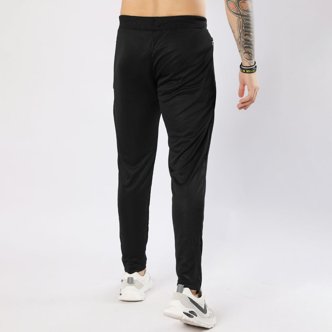 Flared black dry fit Trouser for man by konfor 