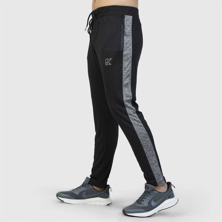 Grey Hawk black and grey dry fit Trouser for man by konfor 