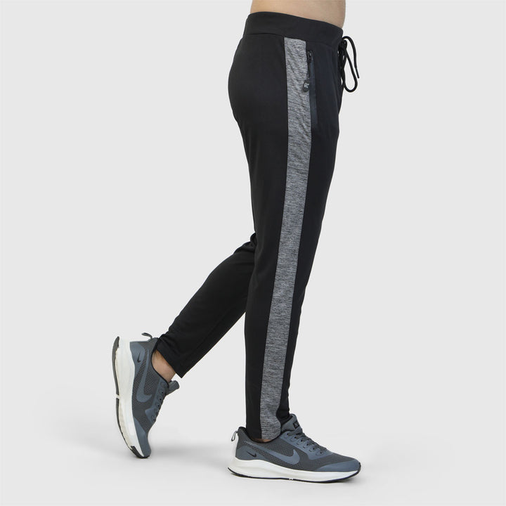 Grey Hawk black and grey dry fit Trouser for man by konfor 