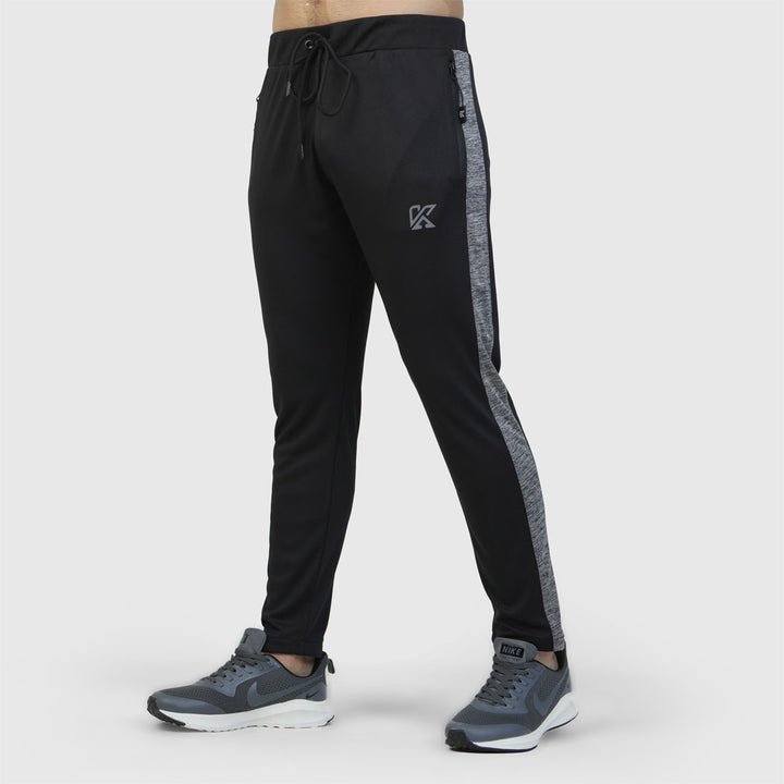 Grey Hawk black and grey dry fit Trouser for man by konfor 