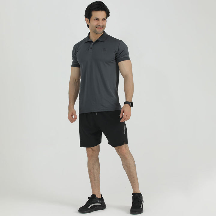 Hybrid Gray DRI-FIT Polo Shirt for man by konfor 