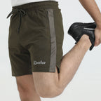 Olive Stretch  Micro Stretch fabric Sports Shorts for man by konfor 