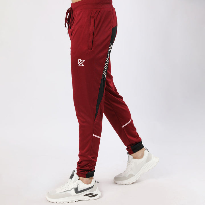 Powergo Maroon dry fit  Sports Trouser for man by konfor 