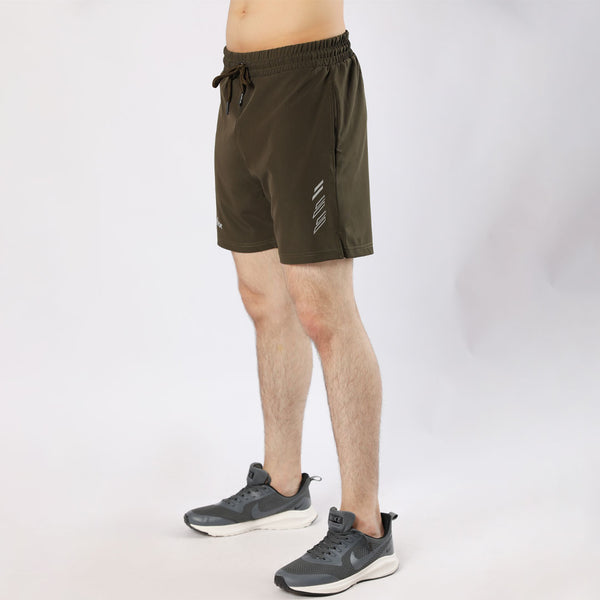 Stretch Olive-Green Shorts for  man by konfor 