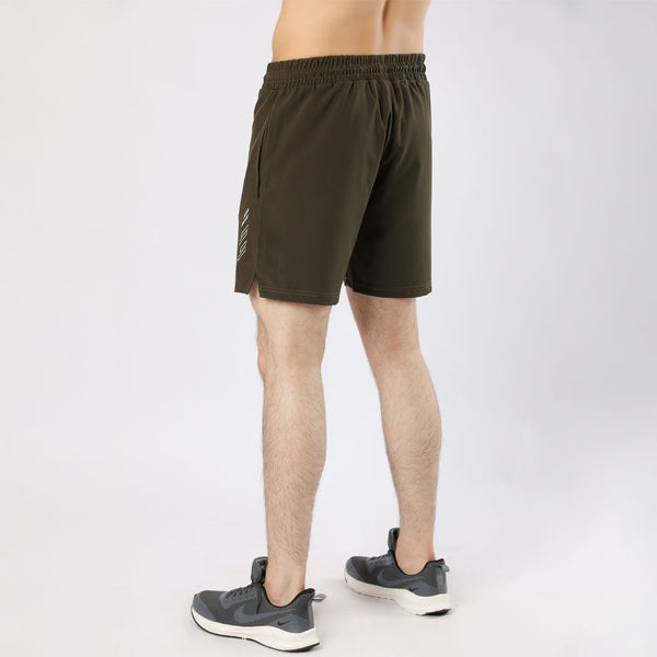 Stretch Olive-Green Shorts for  man by konfor 