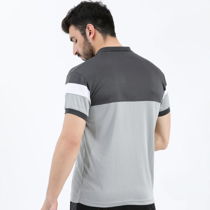 Tucano grey and dark garey Dri-fit Polo Shirt for man by konfor 