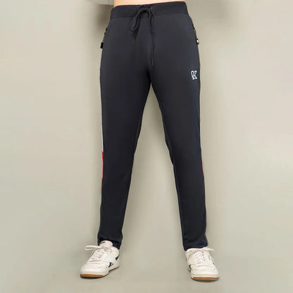 Vigorous blue and gray panal dri fit trouser for man by konfor For Men