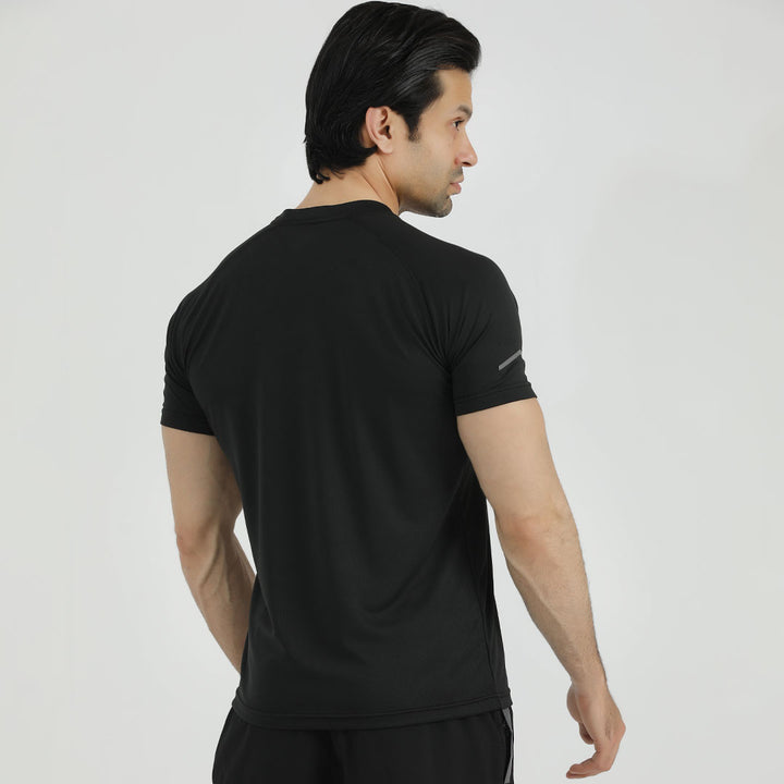 Volcano 1.0 black and gray line  DRI-FIT t shirt for man by konfor 