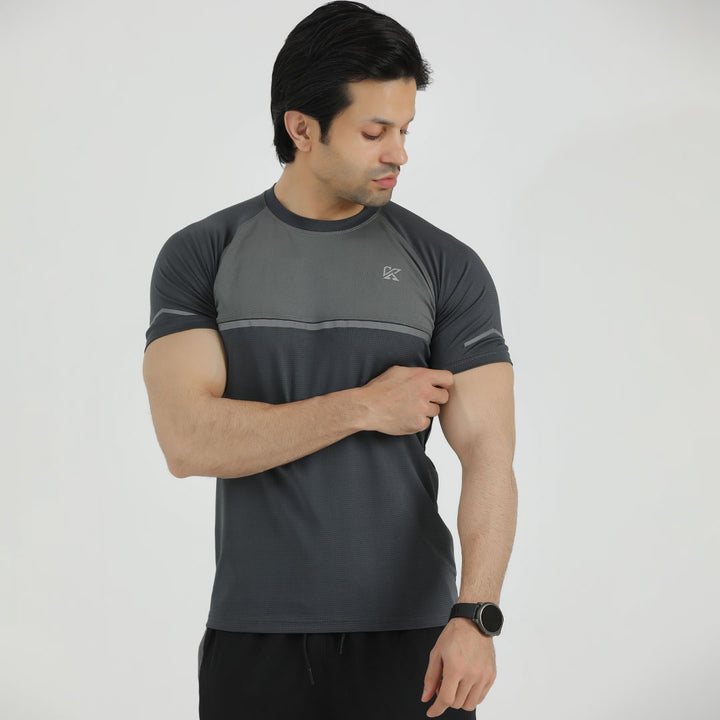 Volcano 2.0 dark gray DRI-FIT t shirt for man by konfor 