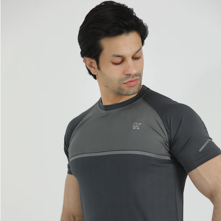 Volcano 2.0 dark gray DRI-FIT t shirt for man by konfor 
